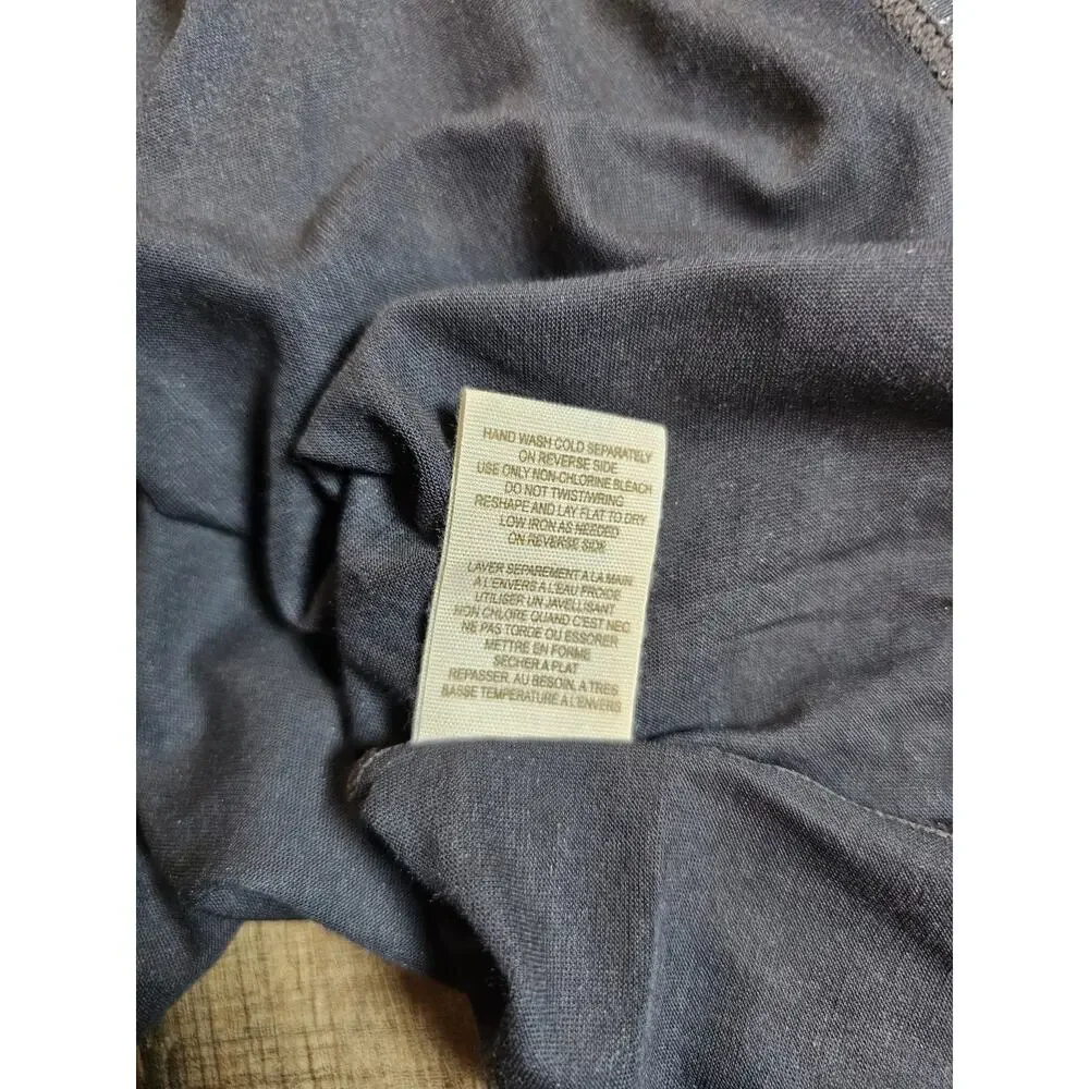 Free People‎ Charcoal Metallic Tank Top Women's Size M NWT
